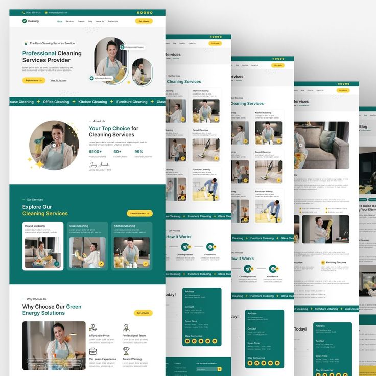 site internet pour agence de nettoyage