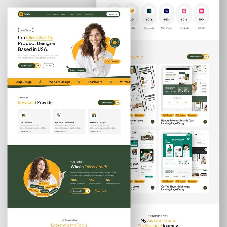 Création de site internet pour designer